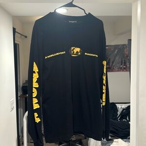 Shadow Hill black and yellow long sleeve tee